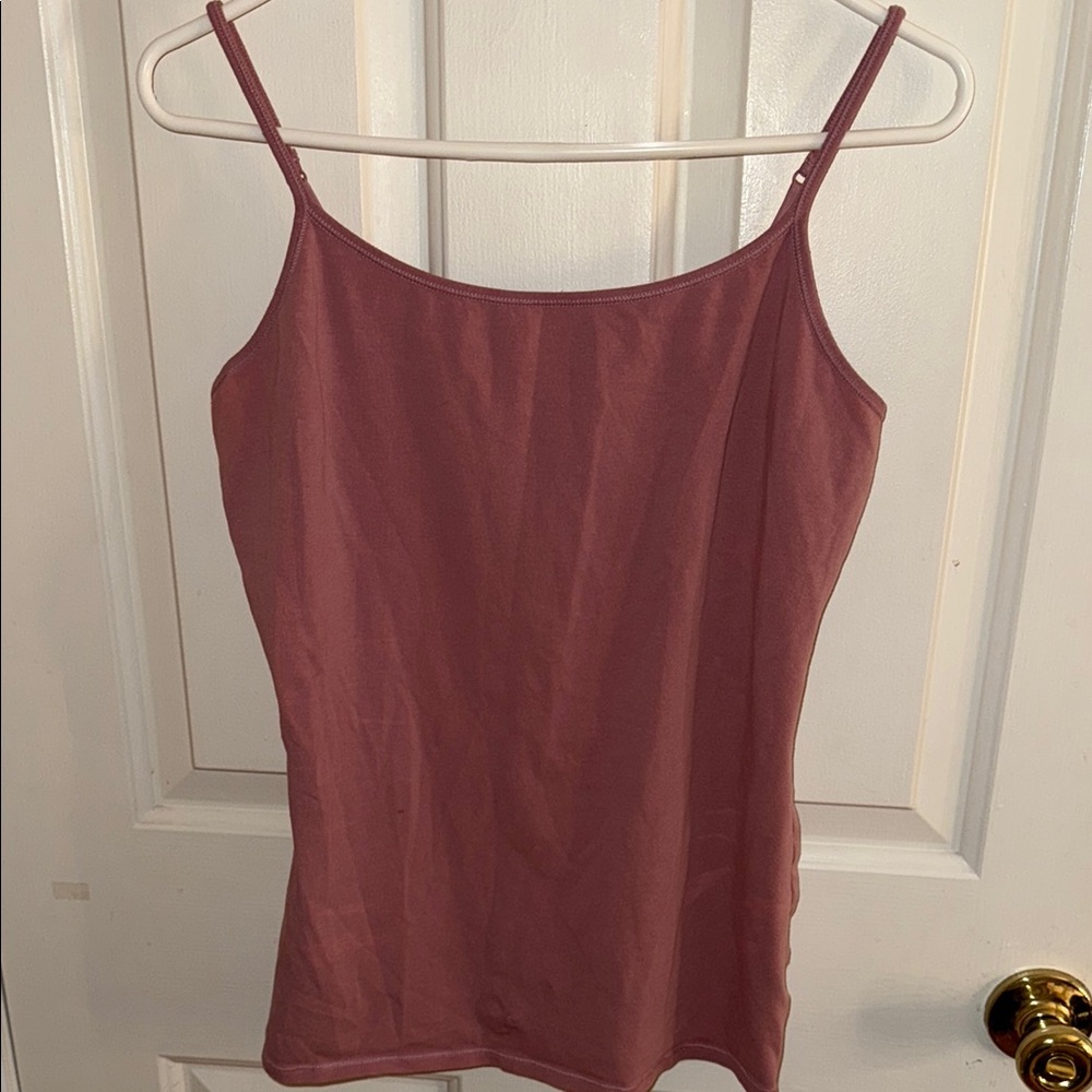 Express Pink Fitted Sleeveless Camisole